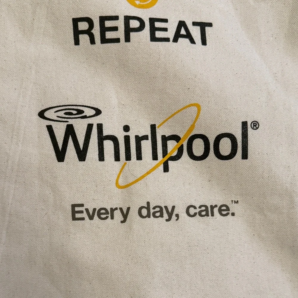 Whirlpool Cream Laundry Bag - Wash Dry Repeat